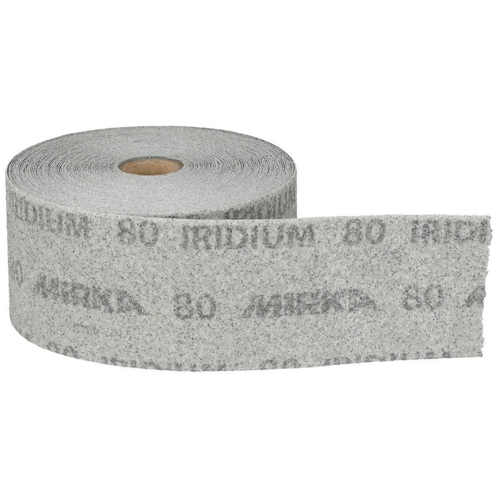 Mirka Iridium 2.75-in. x 60-ft. 80 Grit PSA Sanding Roll for Universal Sanding (24-574-080)
