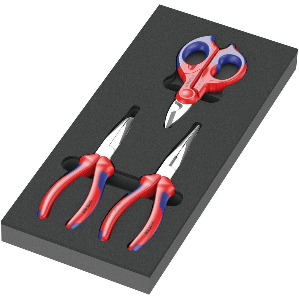 Wera 9781 Foam Insert Knipex Pliers Set 2, 3-Pieces
