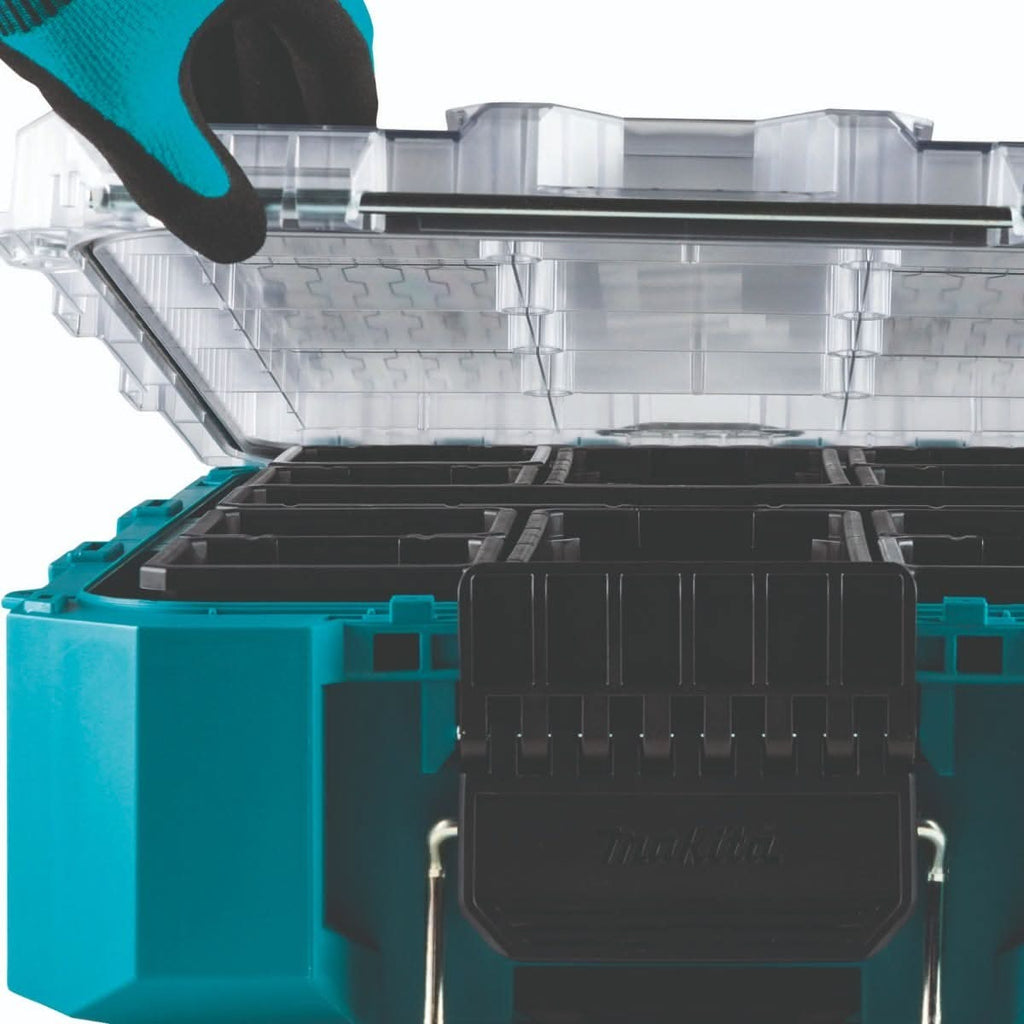 Makita T-90037 MAKTRAK Medium Tool Box & T-90043 MAKTRAK Deep Medium Organizer