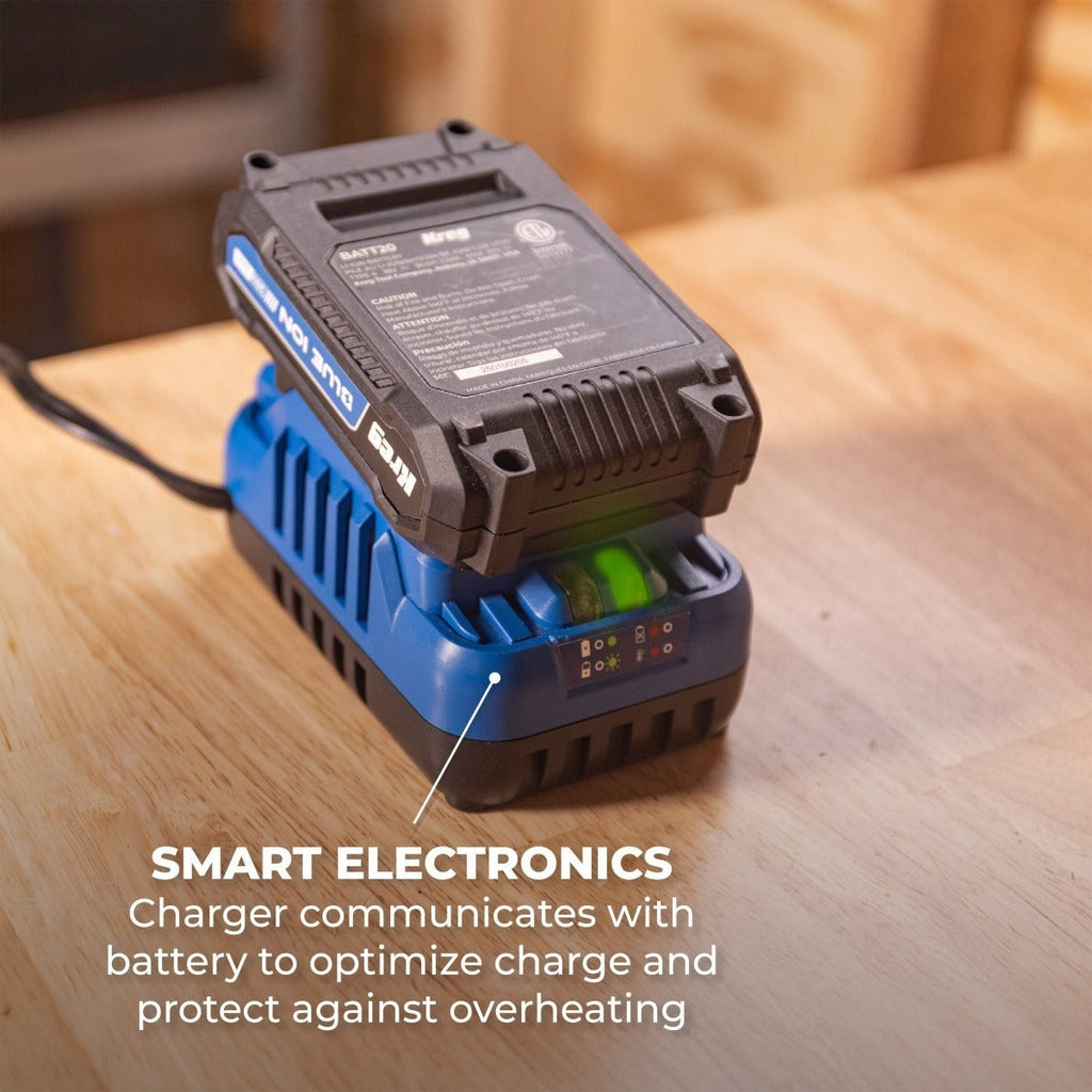 Kreg BCB2A20A 20V Blue Ion Battery and Charger Starter 2.0Ah Kit (PROMO)