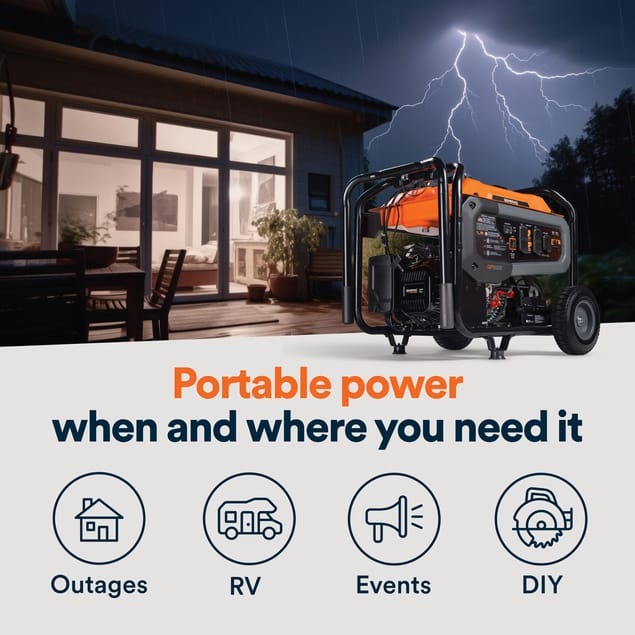 Generac 5500W Portable Generator With COsense (8150)