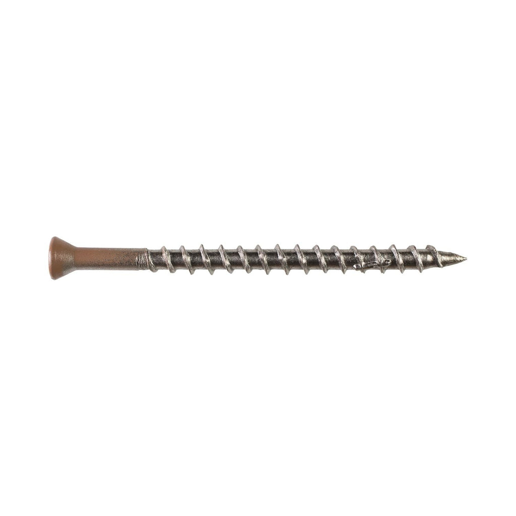 Simpson Strong-Tie T07225WJI Deck-Drive DWP WOOD SS Screw, #7 x 2-1/4-in. T-15, Trim Head, Type 316, Tan 03, 350-Pack