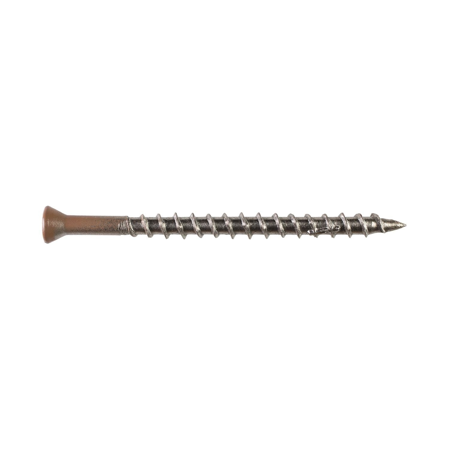 Simpson Strong-Tie T07225WJI Deck-Drive DWP WOOD SS Screw, #7 x 2-1/4-in. T-15, Trim Head, Type 316, Tan 03, 350-Pack