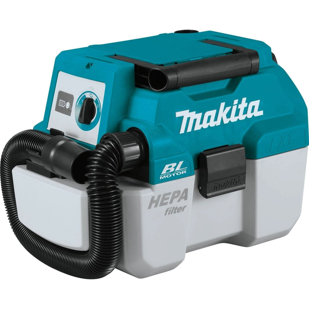 Makita XCV11Z 18V LXT Brushless 2-Gallon HEPA Wet / Dry Dust Extractor Vacuum 4.0Ah Kit