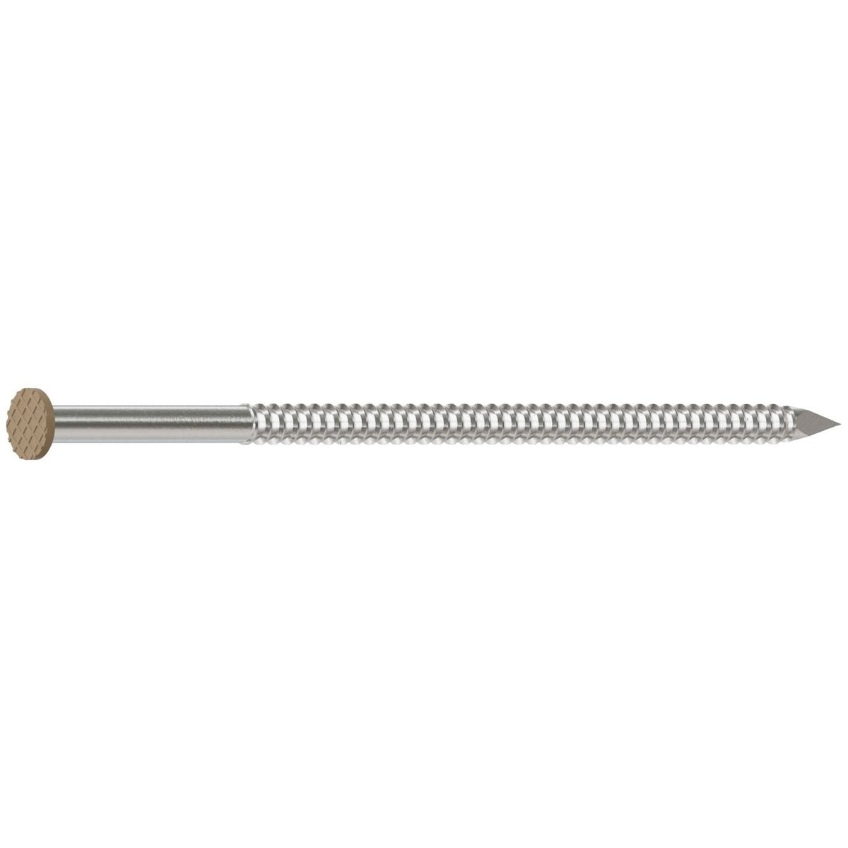 Simpson Strong-Tie S10SNDT1 Painted Siding Nail, 3-in. x .113-in. Type 304 Stainless Steel, Tan, 1-lb.