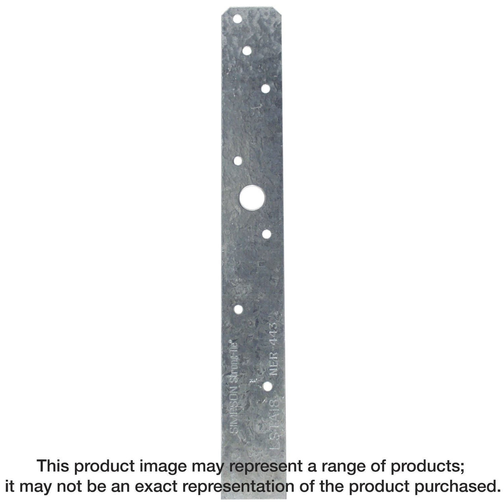 Simpson Strong-Tie LSTA18 LSTA 1-1/4-in. x 18-in. 20-Gauge Galvanized Strap Tie