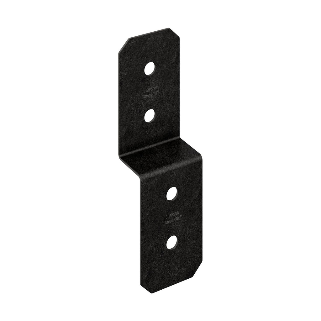 Simpson Strong-Tie APVDJT1.75-4 Outdoor Accents Avant Collection 3-in. ZMAX, Black Powder-Coated Deck Joist Tie for 1-3/4-in. Wood