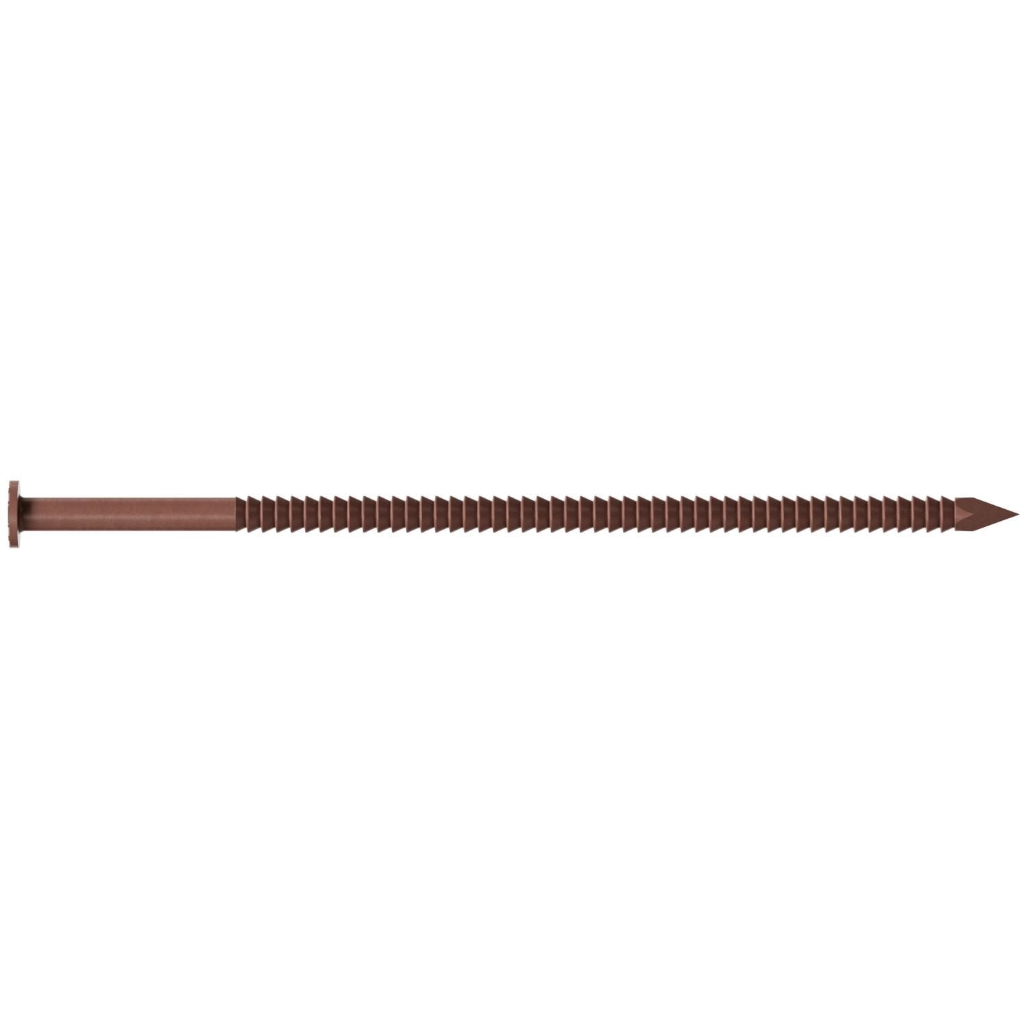 Simpson Strong-Tie S16SNDR5 Painted Siding Nail, 3-1/2-in. x .120-in. Type 304 Stainless Steel, Redwood, 5-lb.