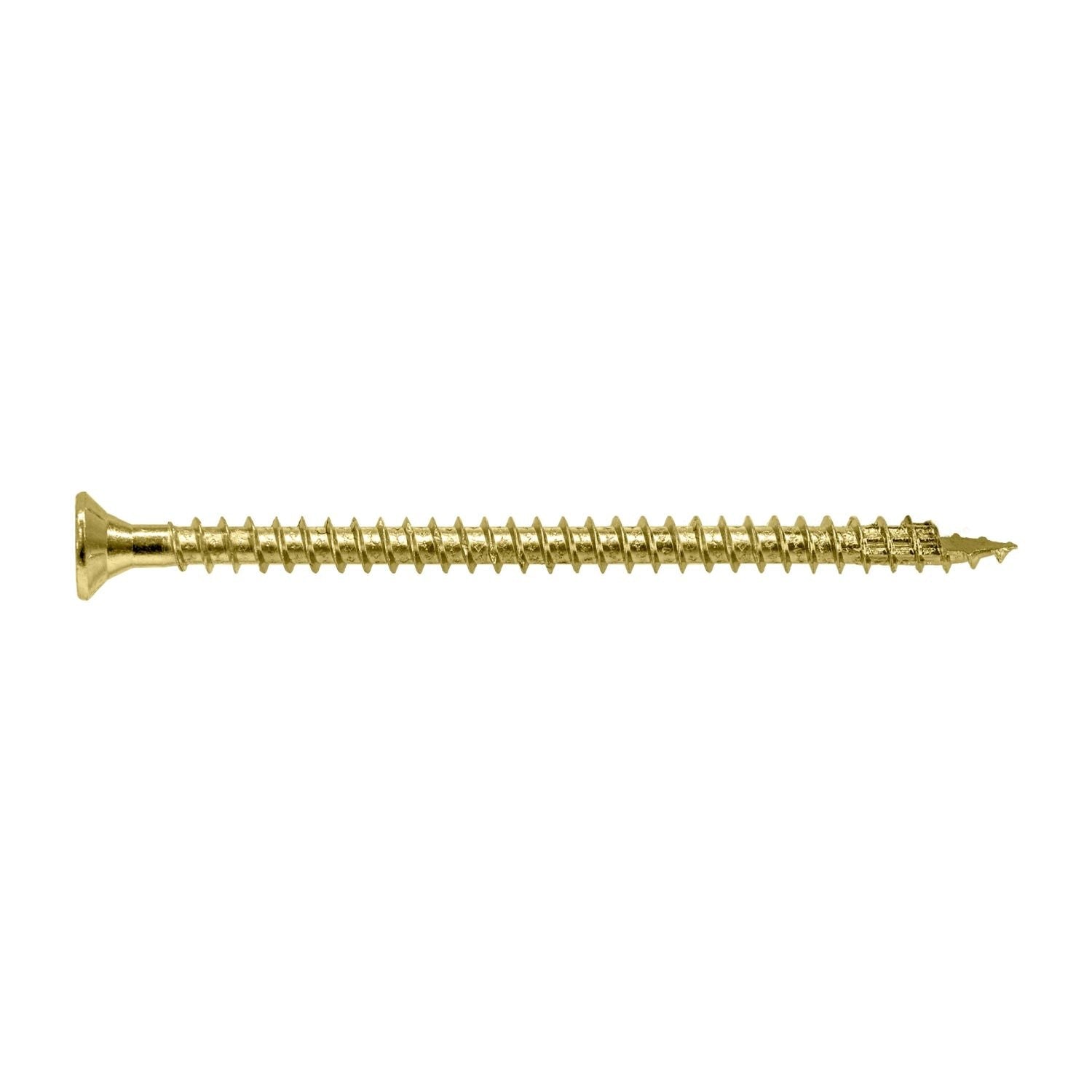 Simpson Strong-Tie SDCF22512 Strong-Drive SDCF TIMBER-CF Screw, 0.315-in. x 5-1/2-in. T40, Yellow Zinc, 250-Pack
