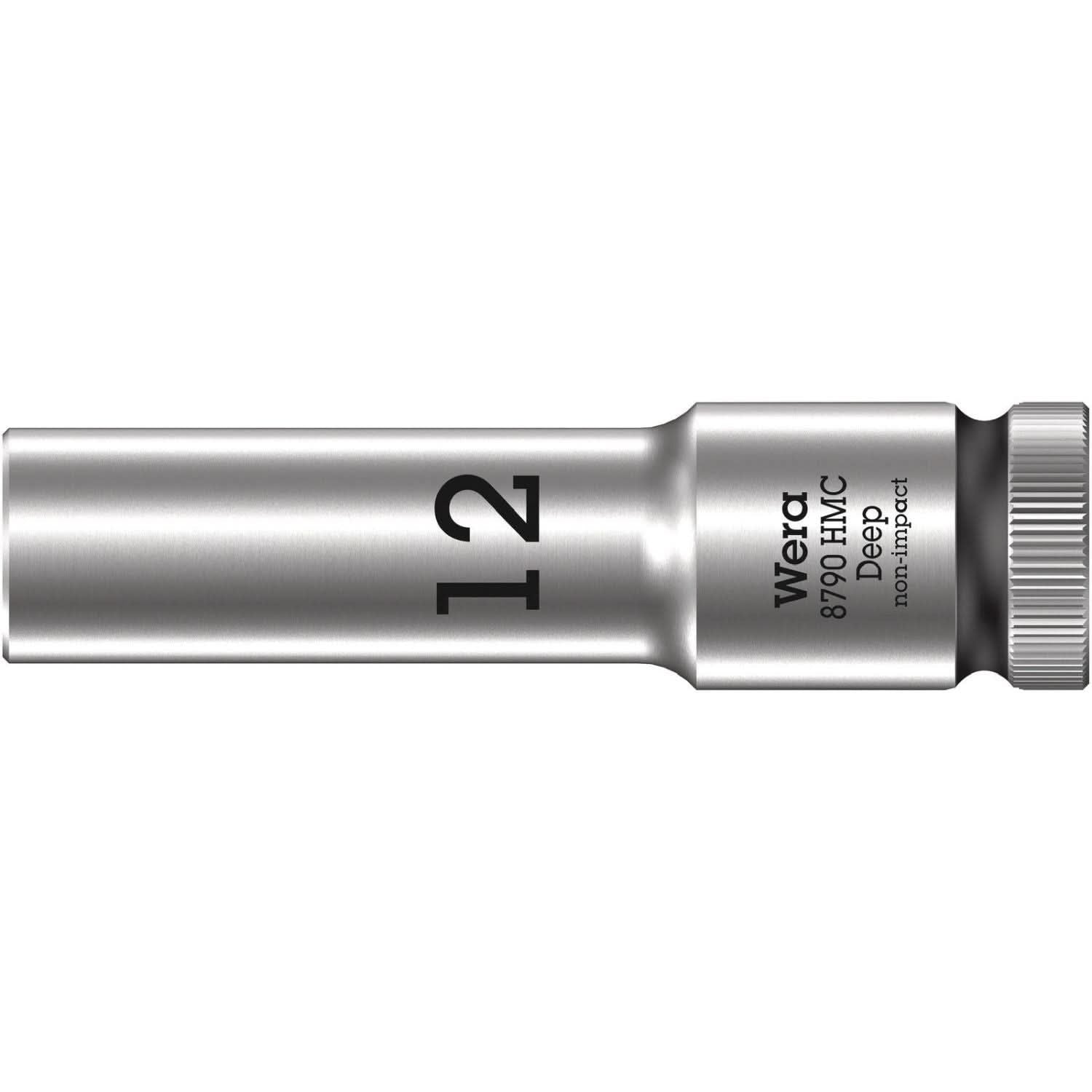 Wera 8790 Hmc Deep Socket With 1/2-in. Drive, 12x83-mm.