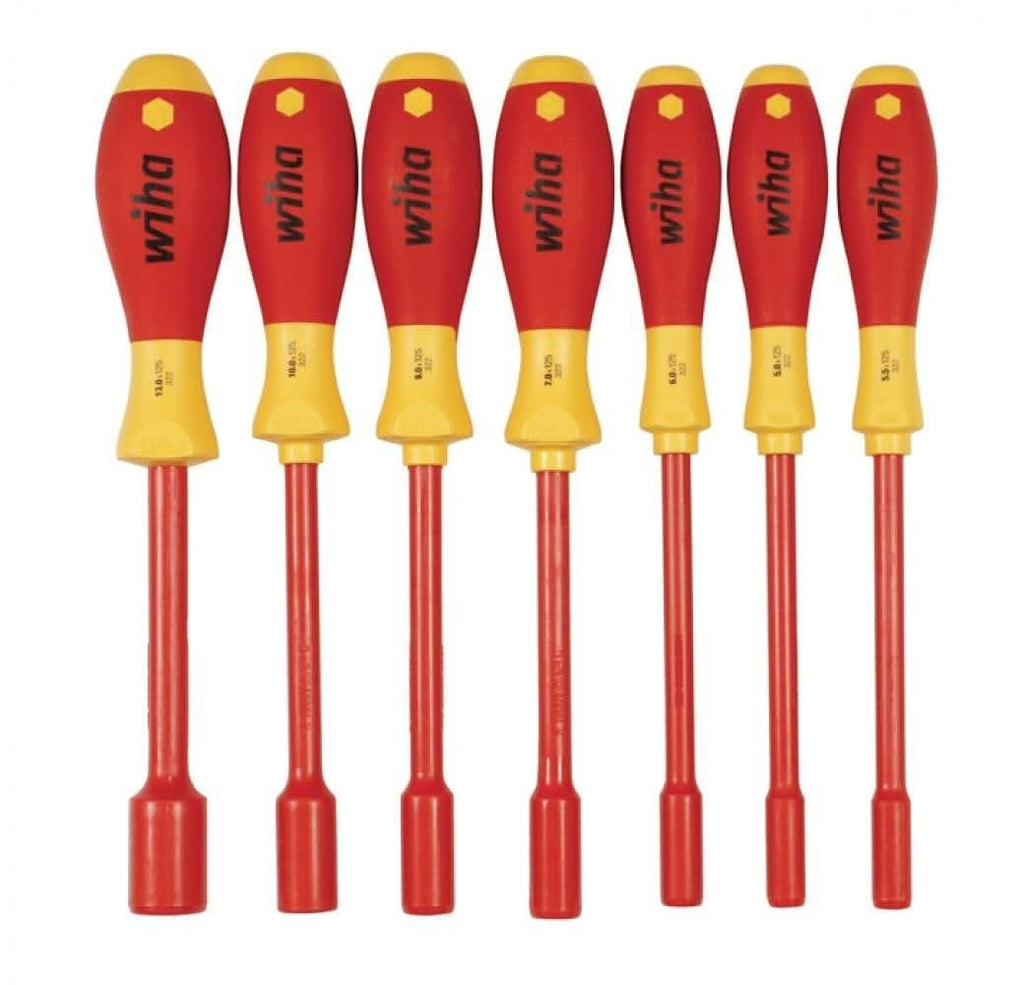 Wiha 32293 Insulated Nut Driver 7 Piece Metric Set