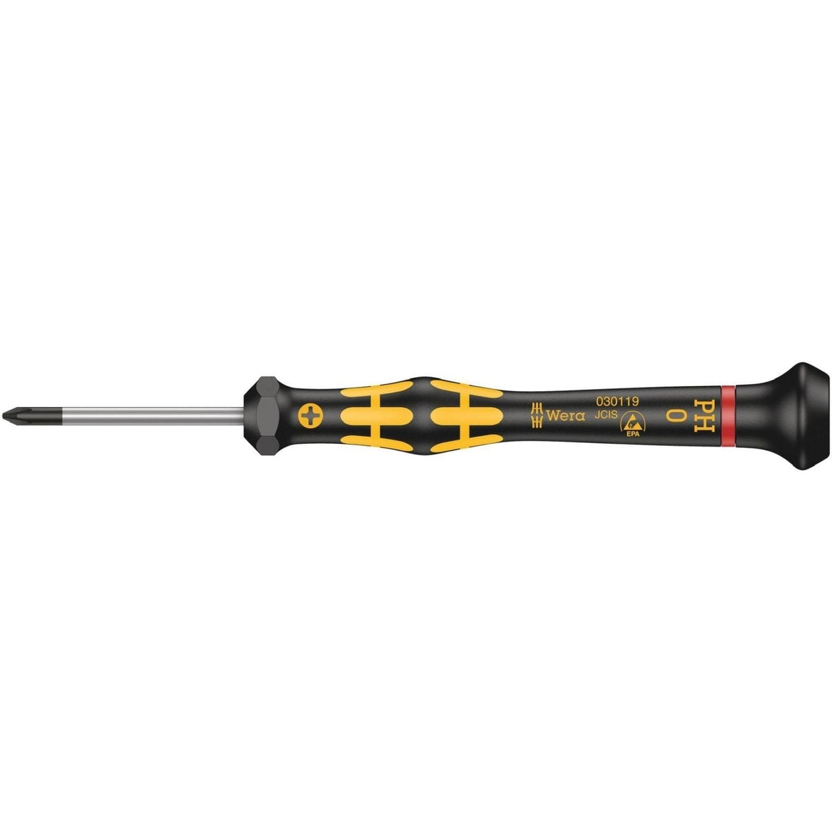 Wera 1550 Ph Esd Kraftform Micro Screwdriver For Phillips Screws, Ph 0x40-mm.