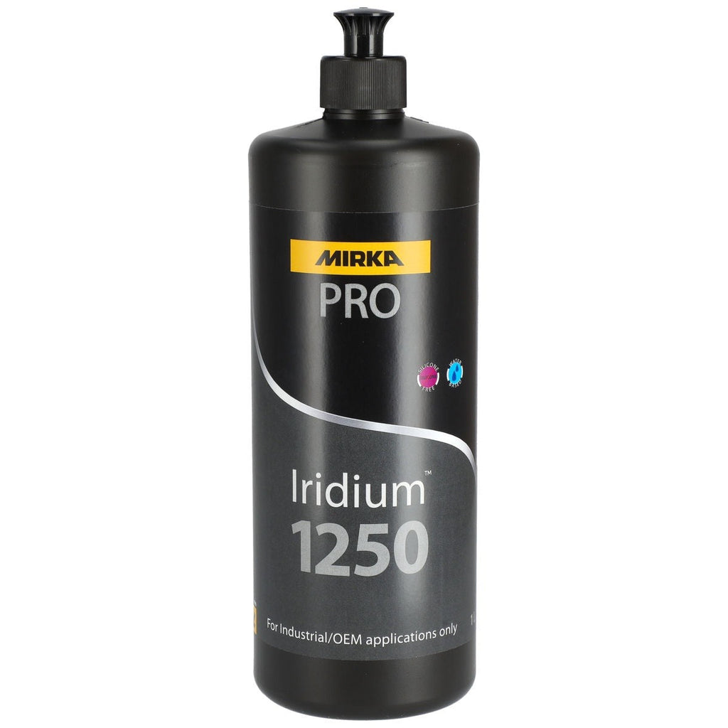 Mirka PRO Iridium 1250 1 Liter Polishing Compound for Spot Repair and Scratch Removal (PC1250-1L)