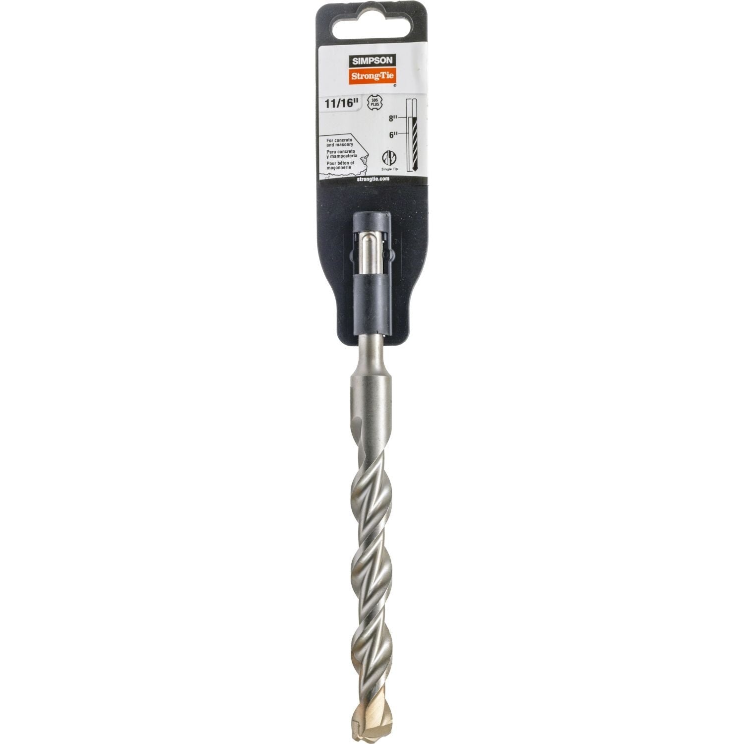 Simpson Strong-Tie MDPL06808 11/16-in. x 8-in. SDS-plus Shank Drill Bit