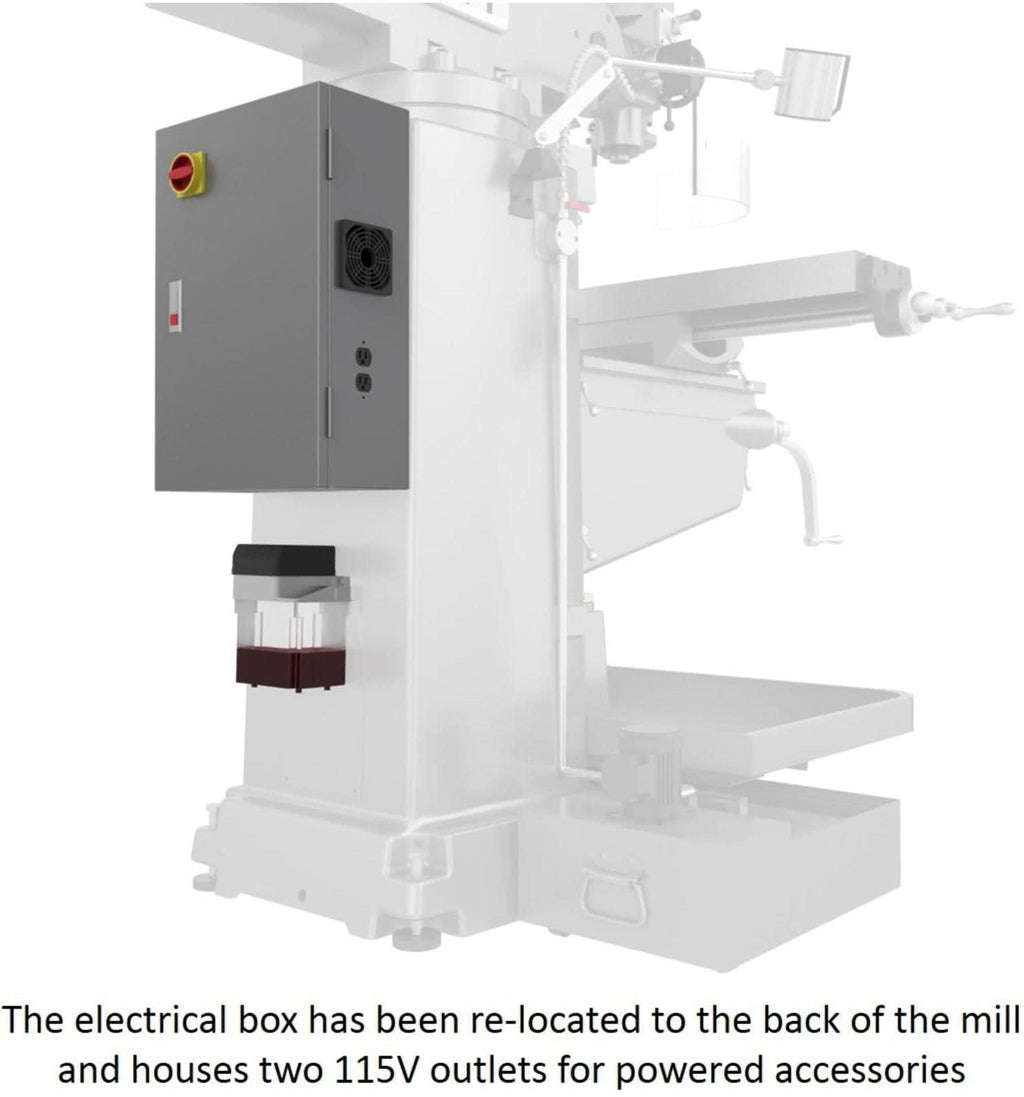 Jet Tools 691500 JTM-949EVS/230 Electronic Variable Speed Vertical Milling Machine 230V 3Ph