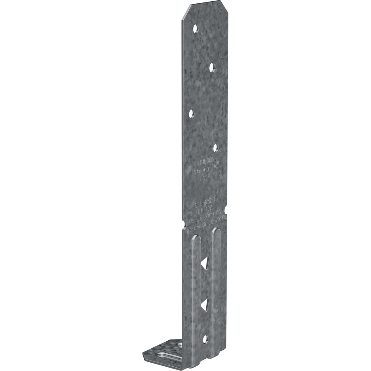 Simpson Strong-Tie SSP SSP 18-Gauge Galvanized Single Stud Plate