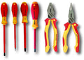 Wiha 32984 Insulated Industrial Combo Pliers and Screwdrivers 6 Piece Set