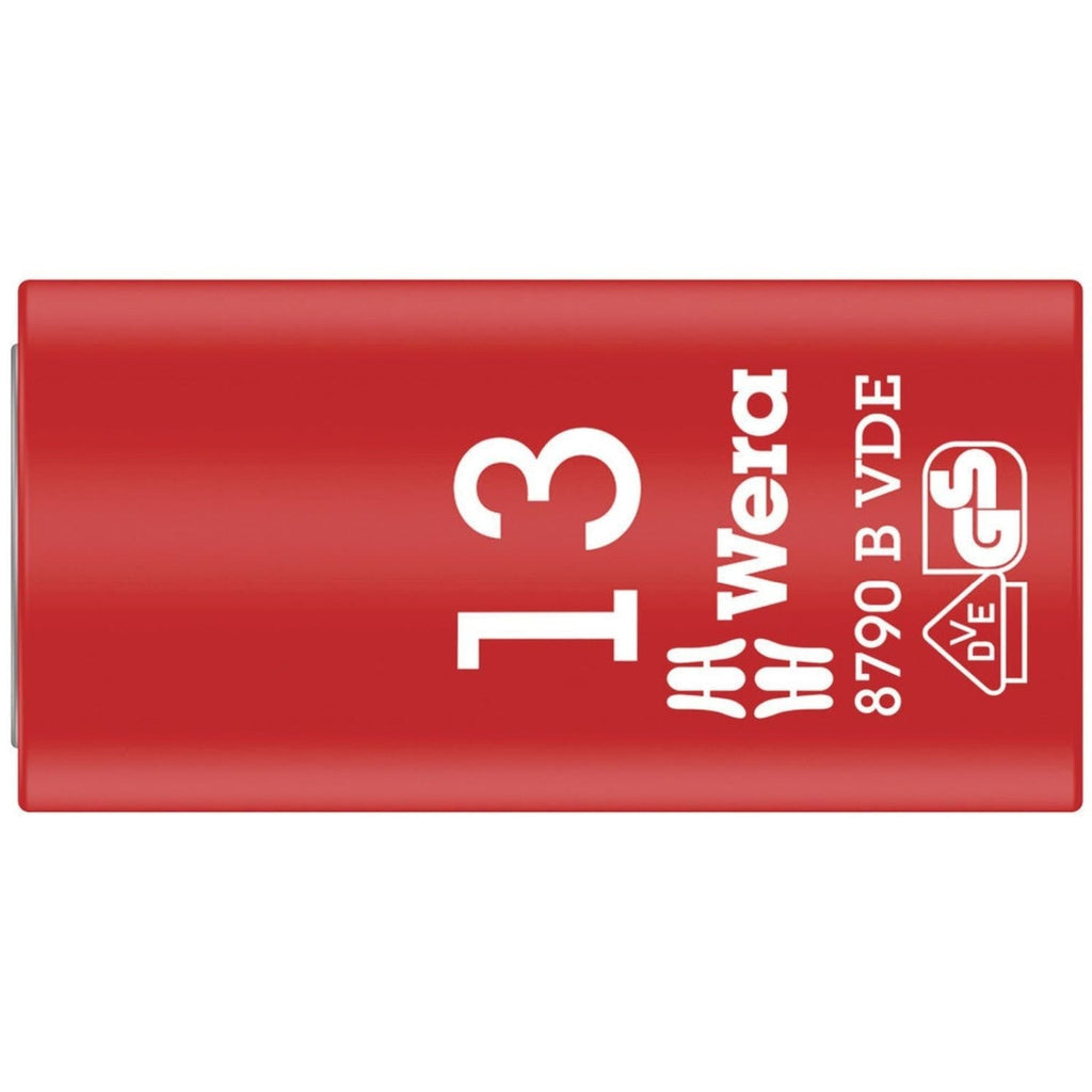 Wera 8790 B VDE Zyklop 3/8-in. Socket, Insulated, 13x46-mm.