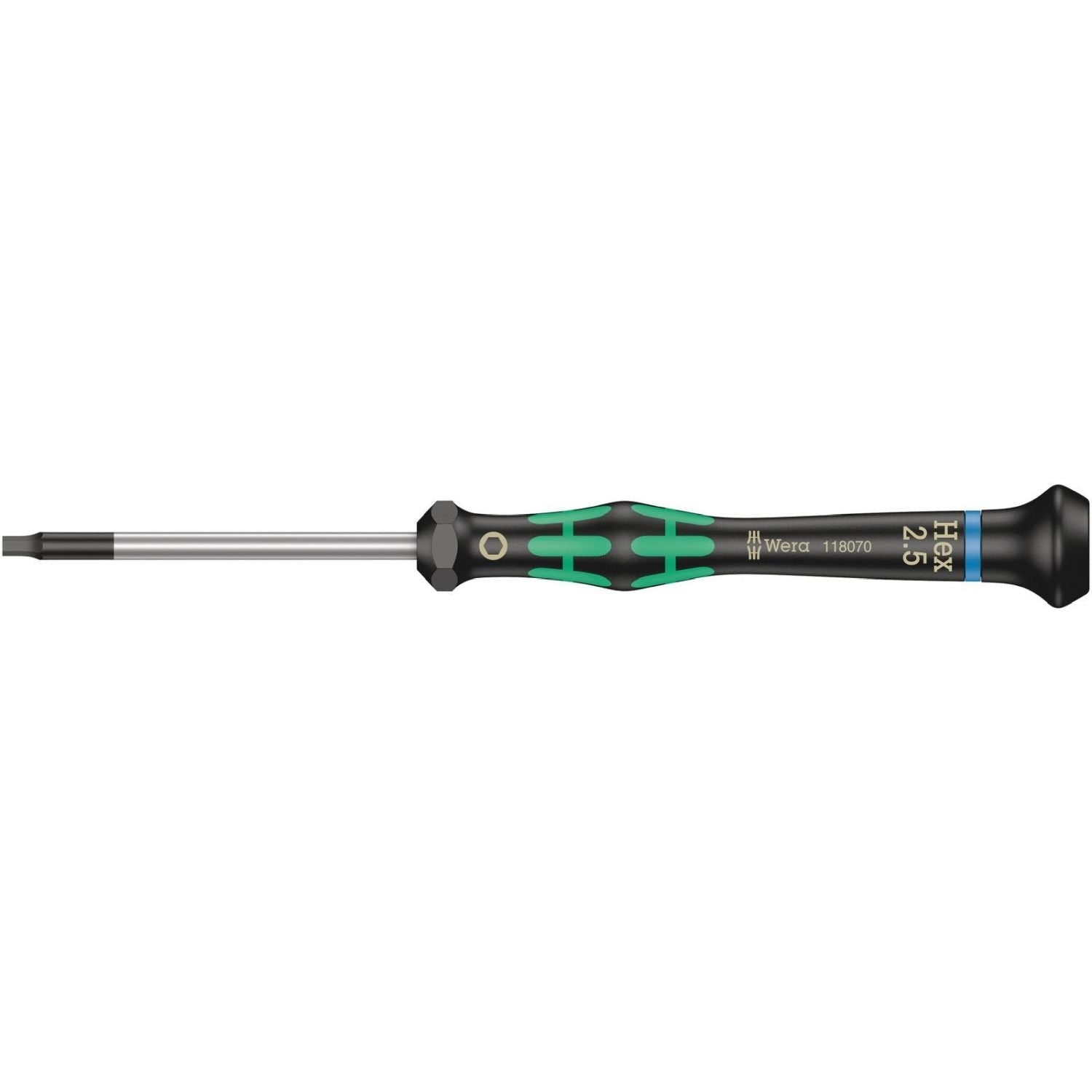 Wera 2054 Screwdriver For Hexagon Socket Screws For Electronic Applications, 2.5x60-mm.