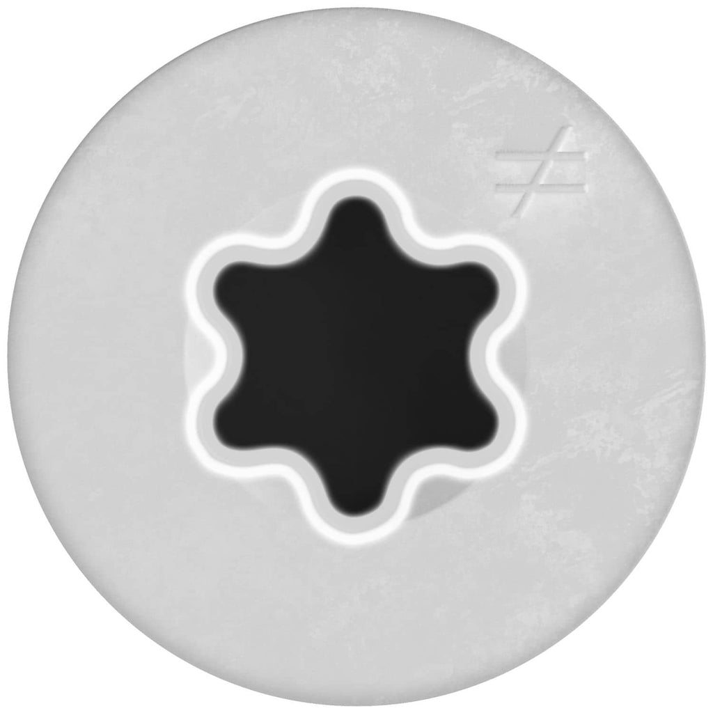 Simpson Strong-Tie TNTW18214TFC75 Titen Turbo, 3/16-in. x 2-1/4-in. 6-Lobe Flat-Head Concrete and Masonry Screw, White, 75-Pack