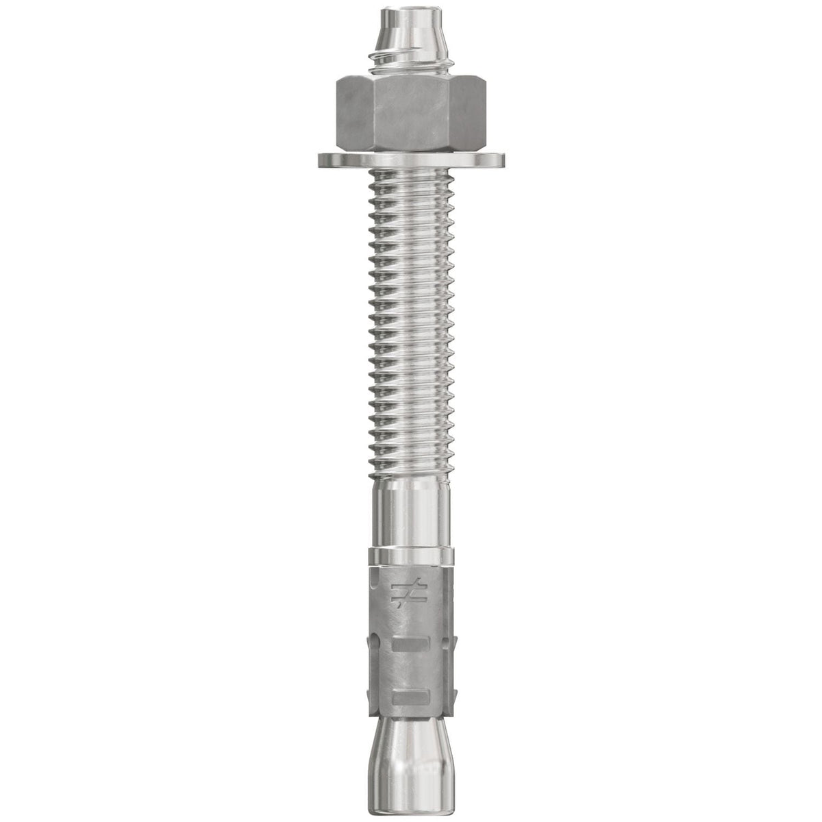 Simpson Strong-Tie STB2-37312S4F50 Strong-Bolt 2, 3/8-in. x 3-1/2-in. Type 304 Stainless-Steel Wedge Anchor, Fully Assembled, 50-Pack