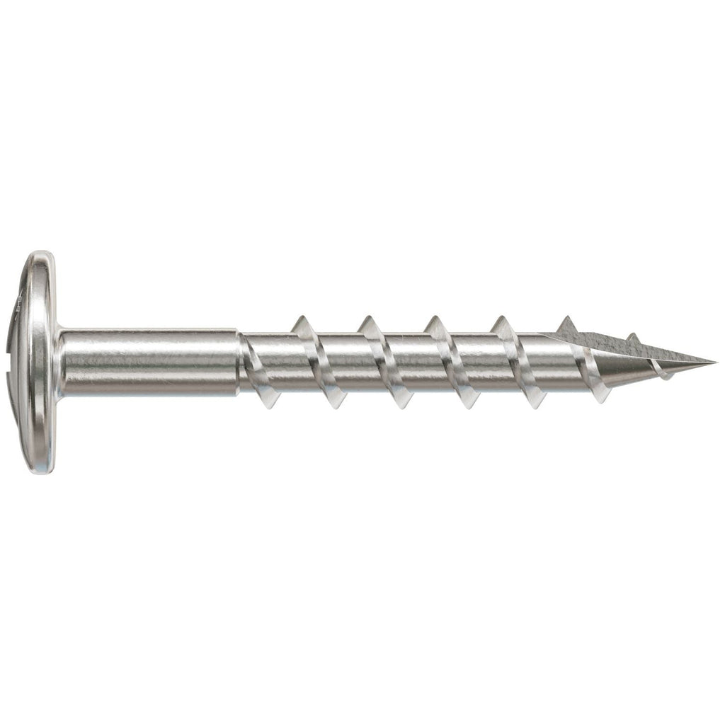 Simpson Strong-Tie S08C125KQC Wire-Lath Modified Truss-Head Screw, #8 x 1-1/4-in., #2 Phillips Head, Type 305, 100-Pack