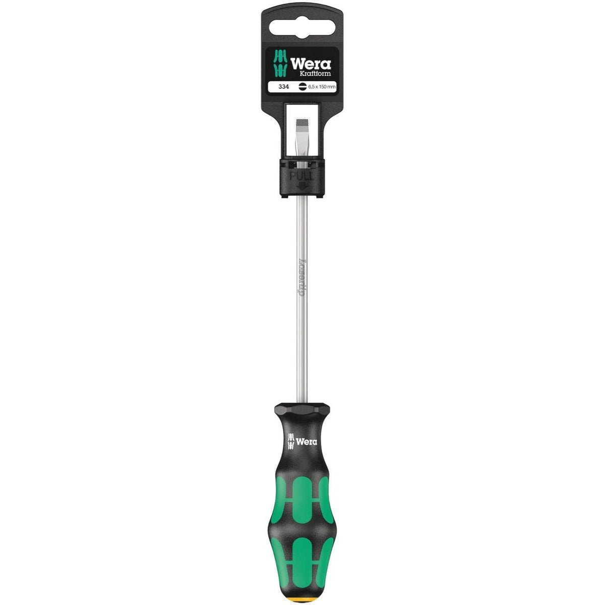 Wera 334 SB Screwdriver For Slotted Screws, 1.2x6.5x150-mm.