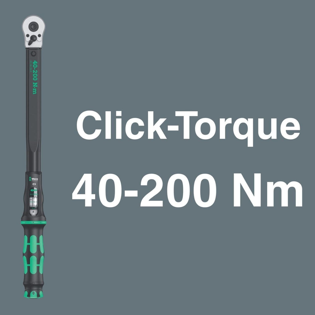 Wera Click-Torque C 3 Set 1, 40-200 Nm, 13-Pieces