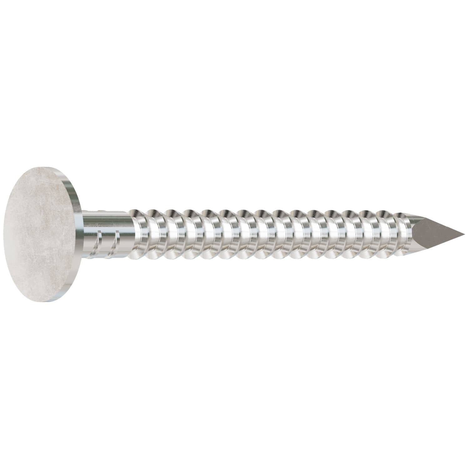 Simpson Strong-Tie T410ARNB Roofing Nail, Annular Ring Shank, 1-1/2-in. x .131-in. Type 316 Stainless Steel, 25-lb.