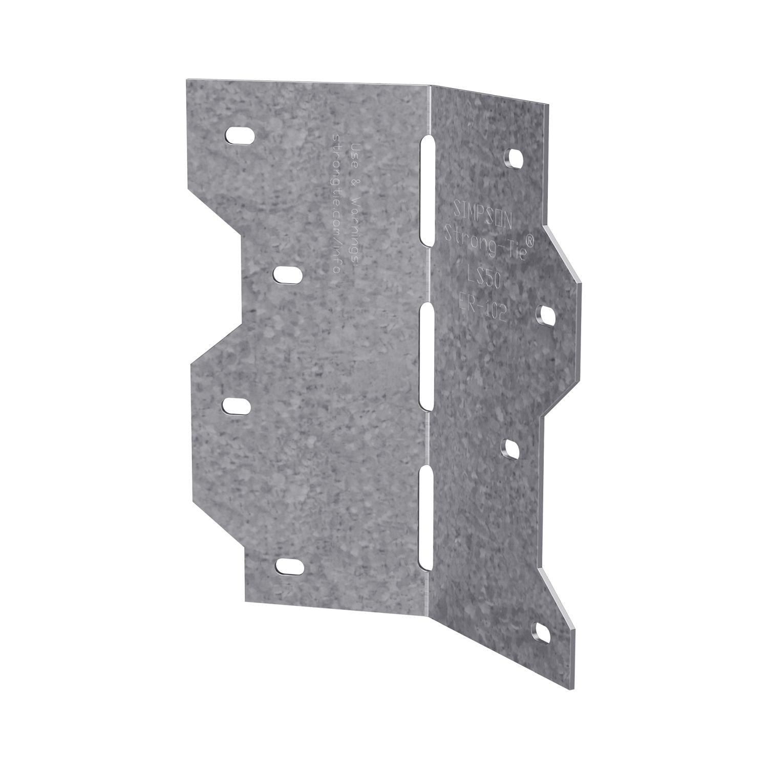 Simpson Strong-Tie LS50 LS 4-7/8-in. 18-Gauge Galvanized Adjustable L Angle