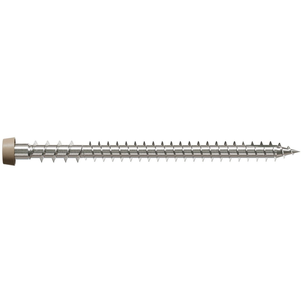 Simpson Strong-Tie DCU234P305TN02 Deck-Drive DCU COMPOSITE Screw, #10 x 2-3/4-in. T20, Type 305, Tan 02, 350-Pack
