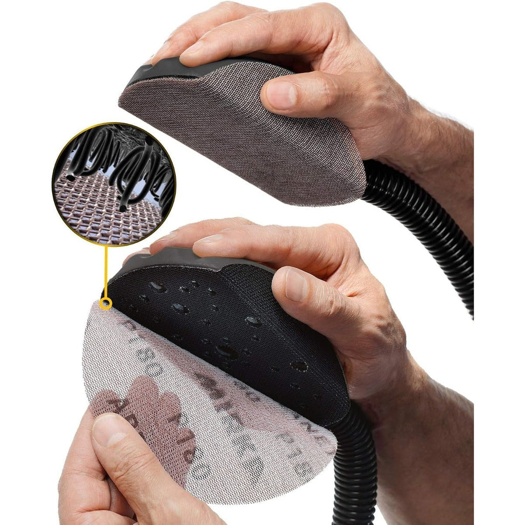 Mirka Abranet 6-in. P220 Hook and Loop Sanding Discs 10-Pack for Dust-Free Sanding (9A-241-220RP)