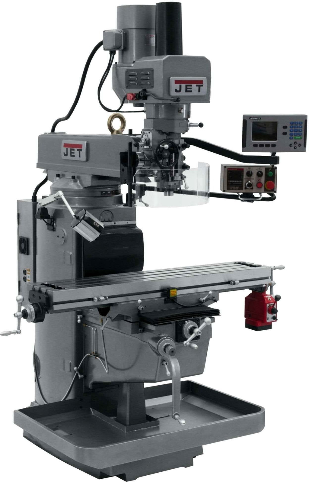 Jet Tools 690620 JTM-1050EVS2/230 Mill With Acu-Rite 200S DRO With X-Axis Powerfeed and Air Powered Drawbar