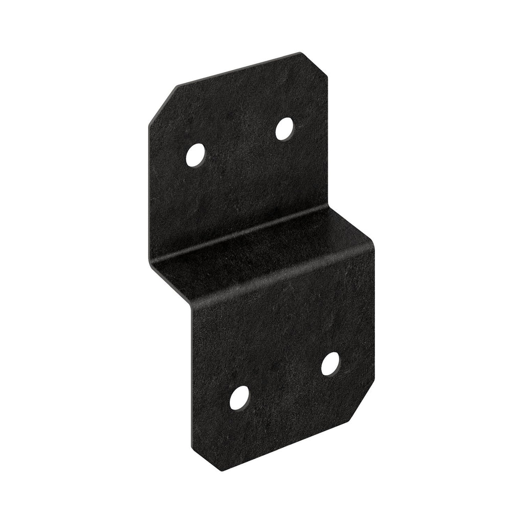 Simpson Strong-Tie APVDJT2R-6 Outdoor Accents Avant Collection 5-in. ZMAX, Black Powder-Coated Deck Joist Tie for Rough 2x