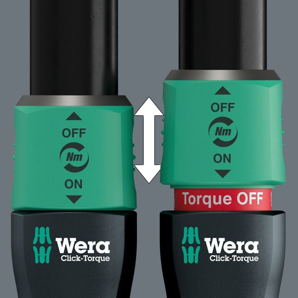 Wera Click-Torque Lock C 3 R/L Torque Wrench, Adjustable, Torque Function, Square Head Insert (1/2-in.), Clockwise/Counterclockwise Torque Operation, 40-200 Nm, 1/2-in.x40-200 Nm
