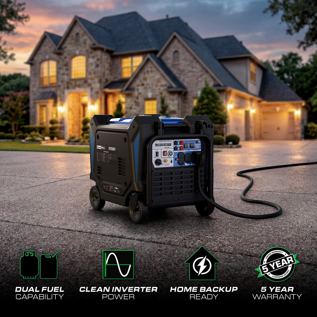 DuroMax XP13500iH 13,500-Watt 550cc Dual Fuel Portable Inverter Generator with CO Alert (XP13500iH)