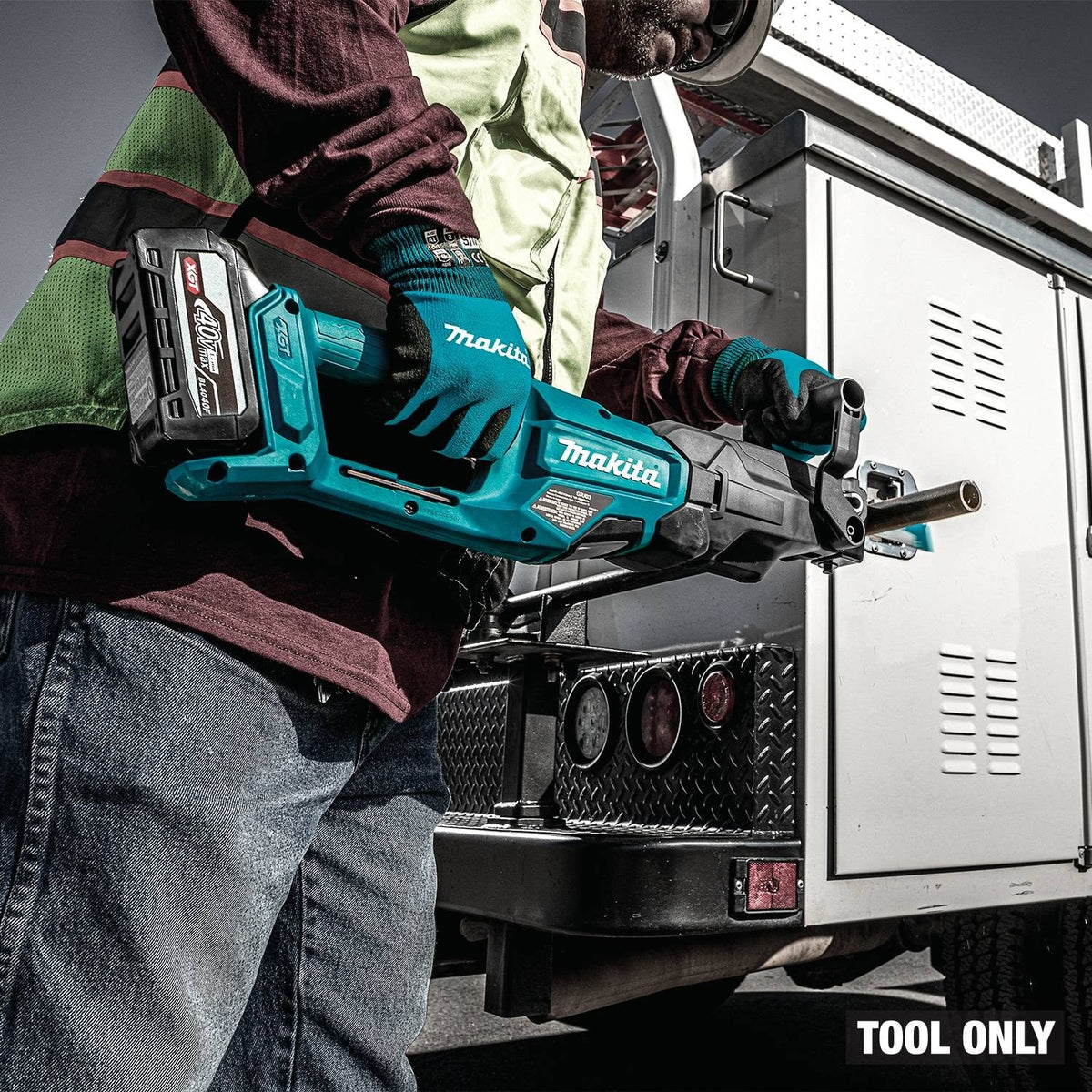 Makita GRJ03Z 40V max XGT Brushless Recipro Pipe Saw w/ Chain Vise, Tool Only