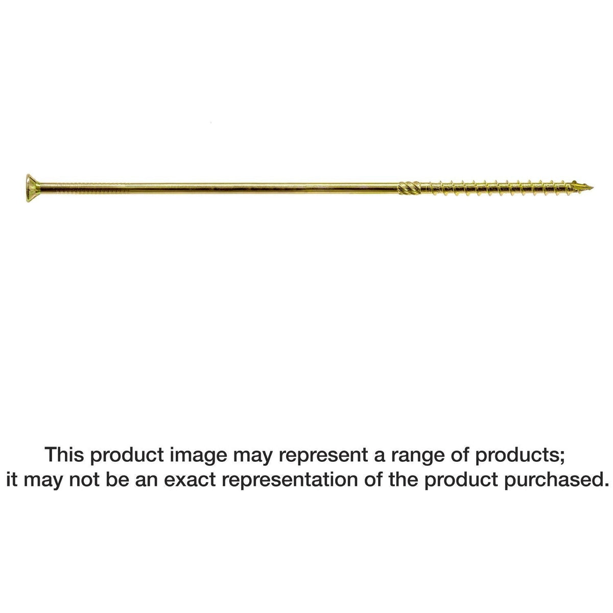 Simpson Strong-Tie SDCP221100 Strong-Drive SDCP TIMBER-CP Screw, 0.315-in. x 11-in. T40, Yellow Zinc, 250-Pack