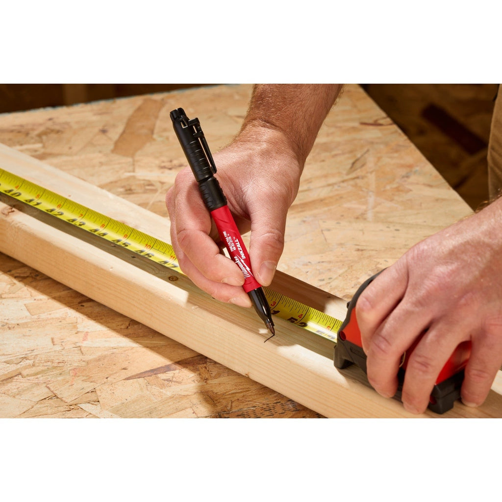 Milwaukee 48-22-3115 INKZALL Double-Sided Ultra Fine & Fine Point Black Jobsite Marker