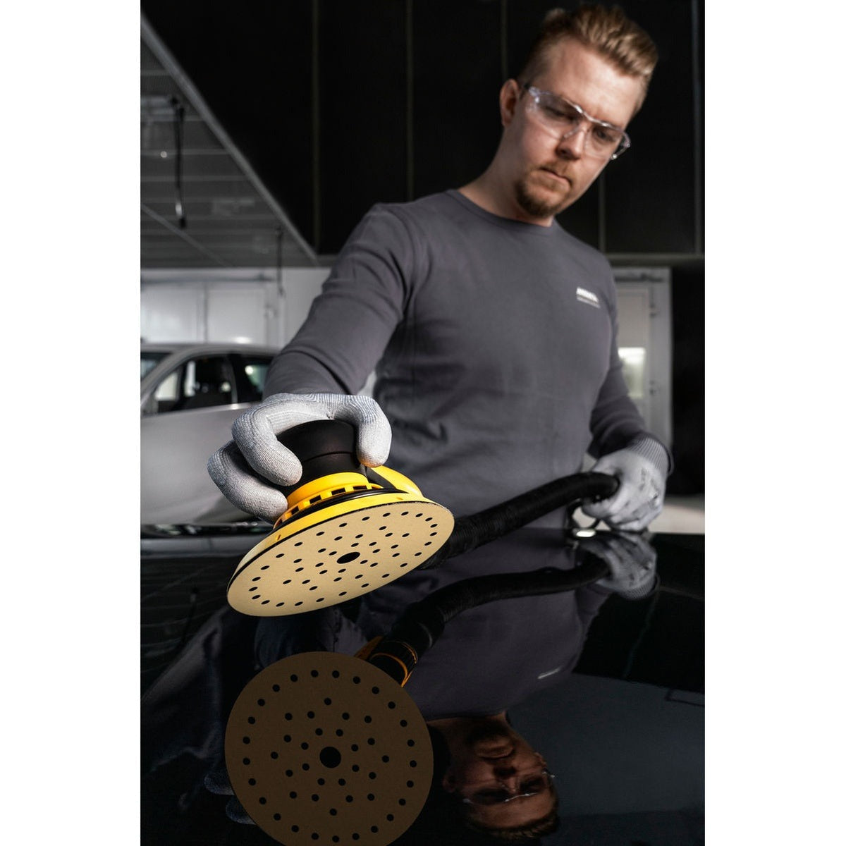 Mirka Gold Multifit 6-in. P40 Hook and Loop Sanding Discs for Orbital Sanders, 50-Pack (23-6MF-040)