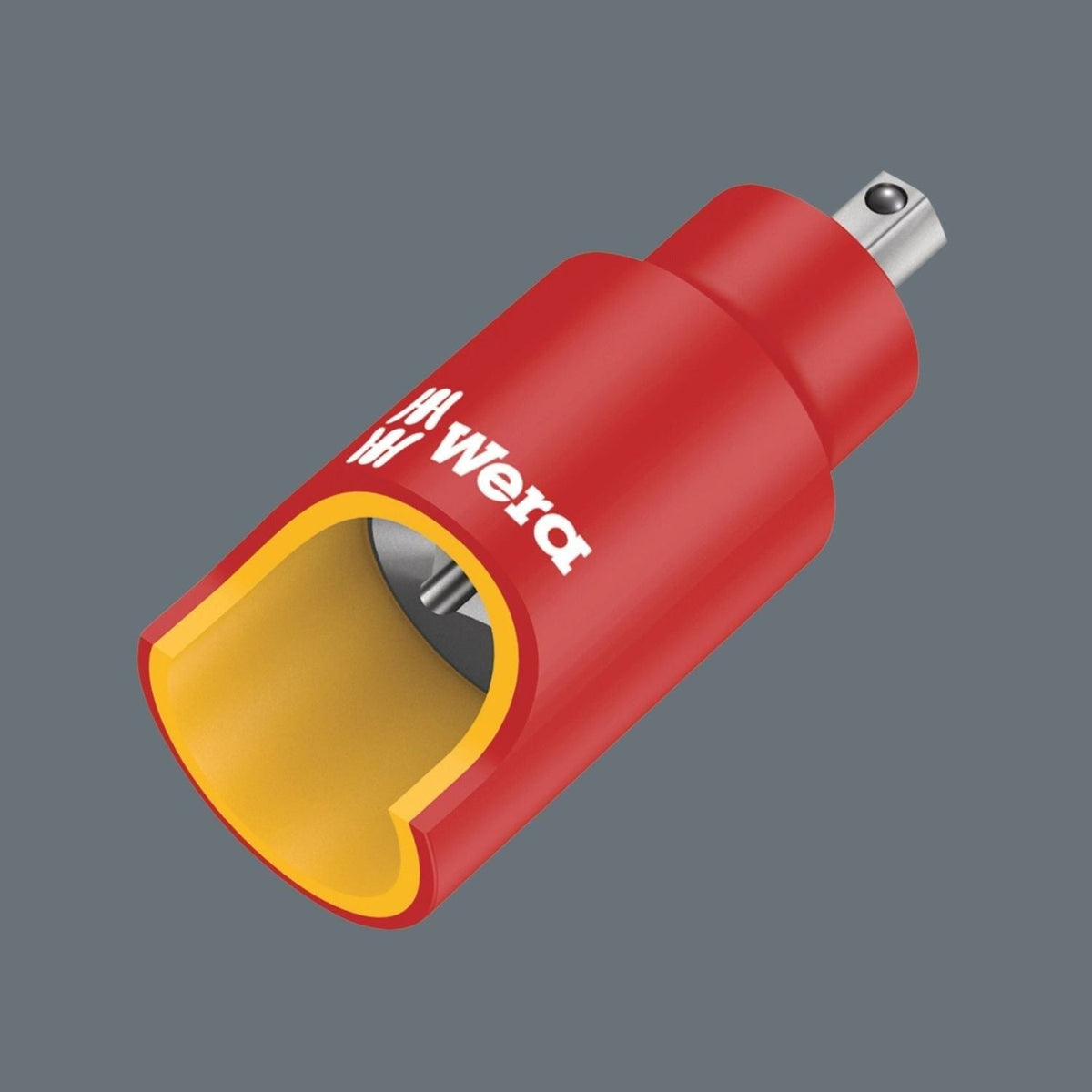 Wera 8740 B VDE Hf Zyklop Hex Bit Socket, Insulated, With Holding Function, 3/8-in. Drive, 5x55-mm.