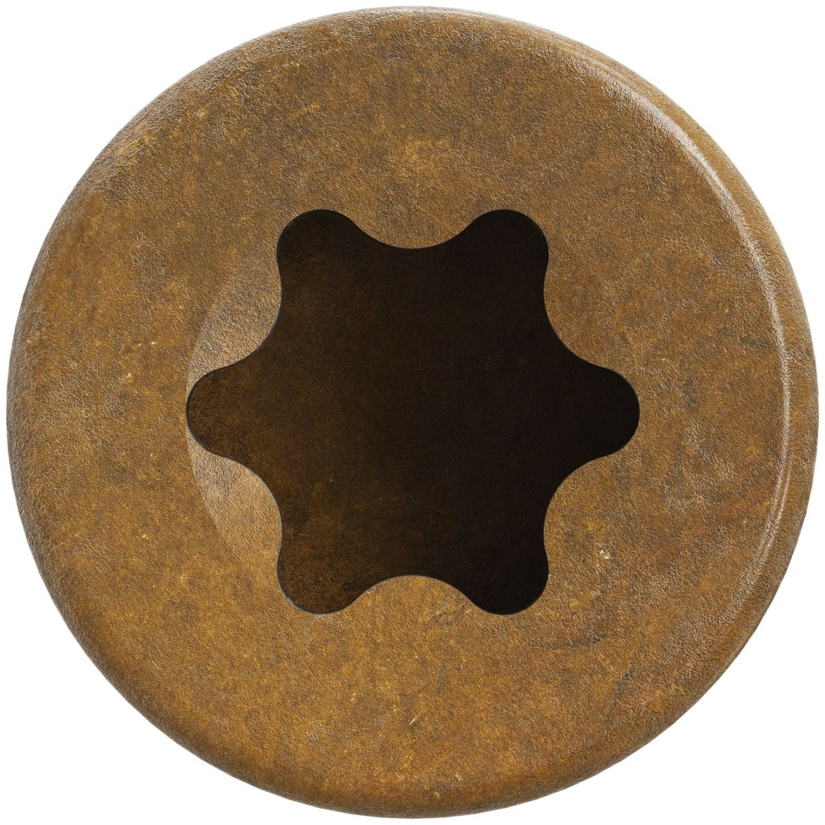 Simpson Strong-Tie FT07300R300 Finish Trim Screw, #7 x 3-in. T10, Trim-Head, Quik Guard, Tan, 300-Pack