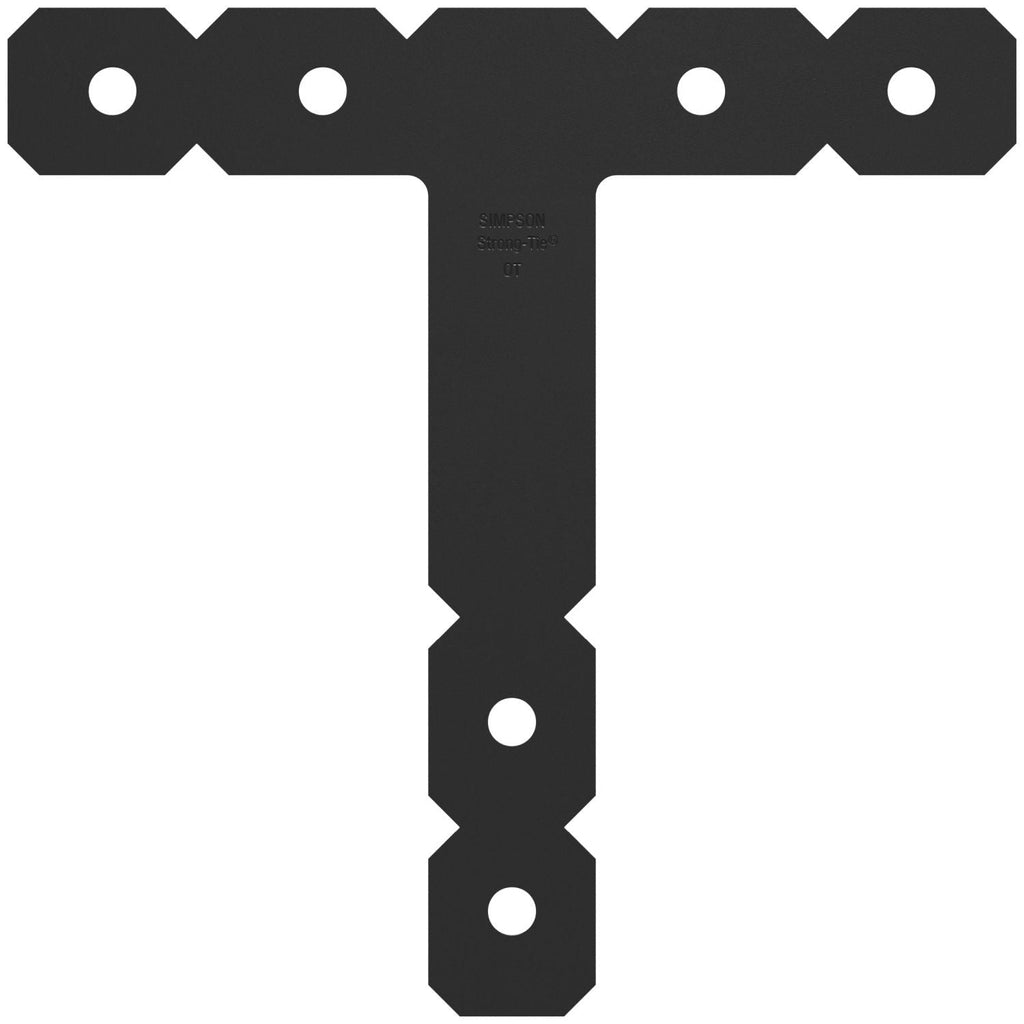 Simpson Strong-Tie OT OT 12-in. x 12-in. Black Powder-Coated Ornamental T Strap