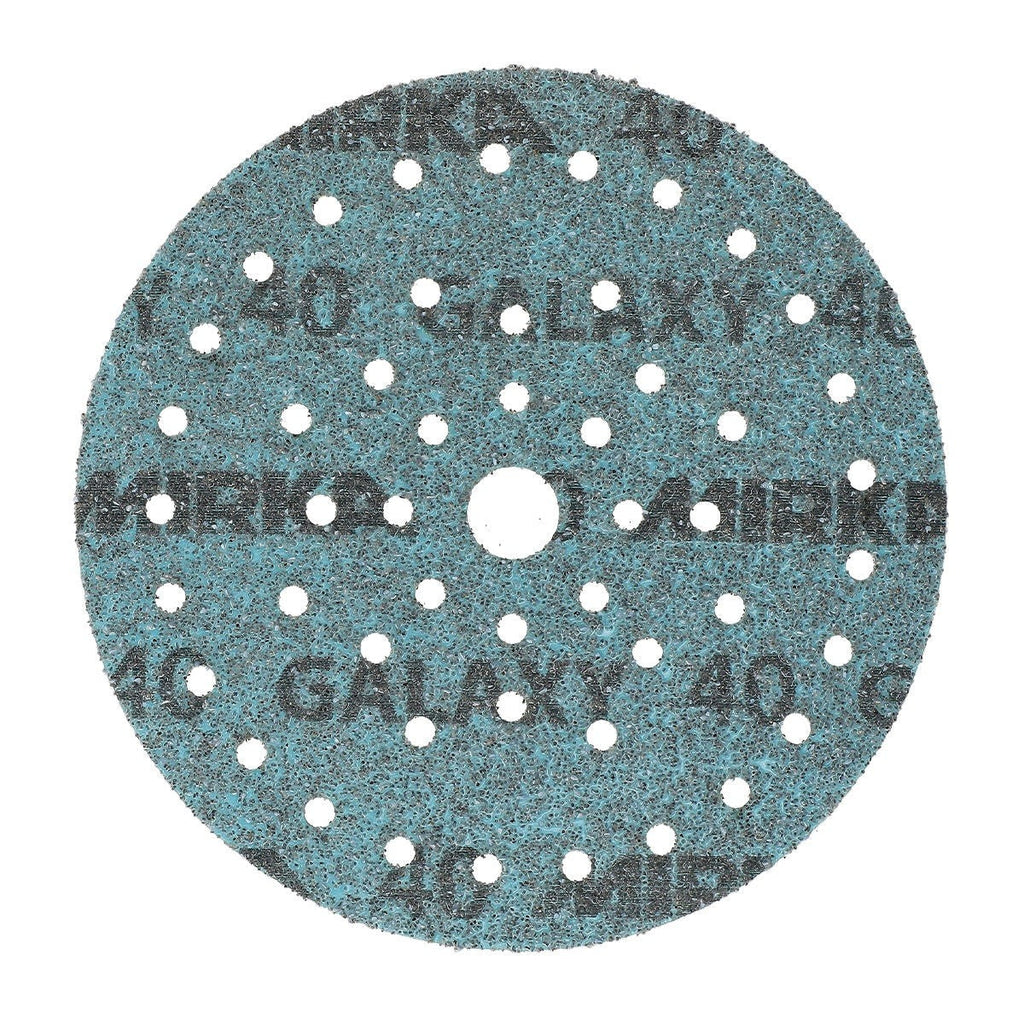 Mirka Galaxy 6-in. 40 Grit Hook and Loop Sanding Disc 50-Pack, Multifit Ceramic Abrasive (FY-6MF-040)