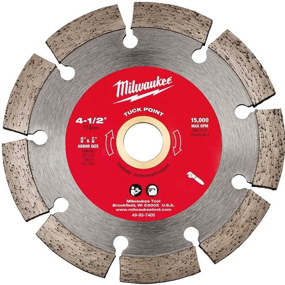 Milwaukee 49-93-7405 4-1/2" DIAMOND MAX Tuck Point Diamond Blade