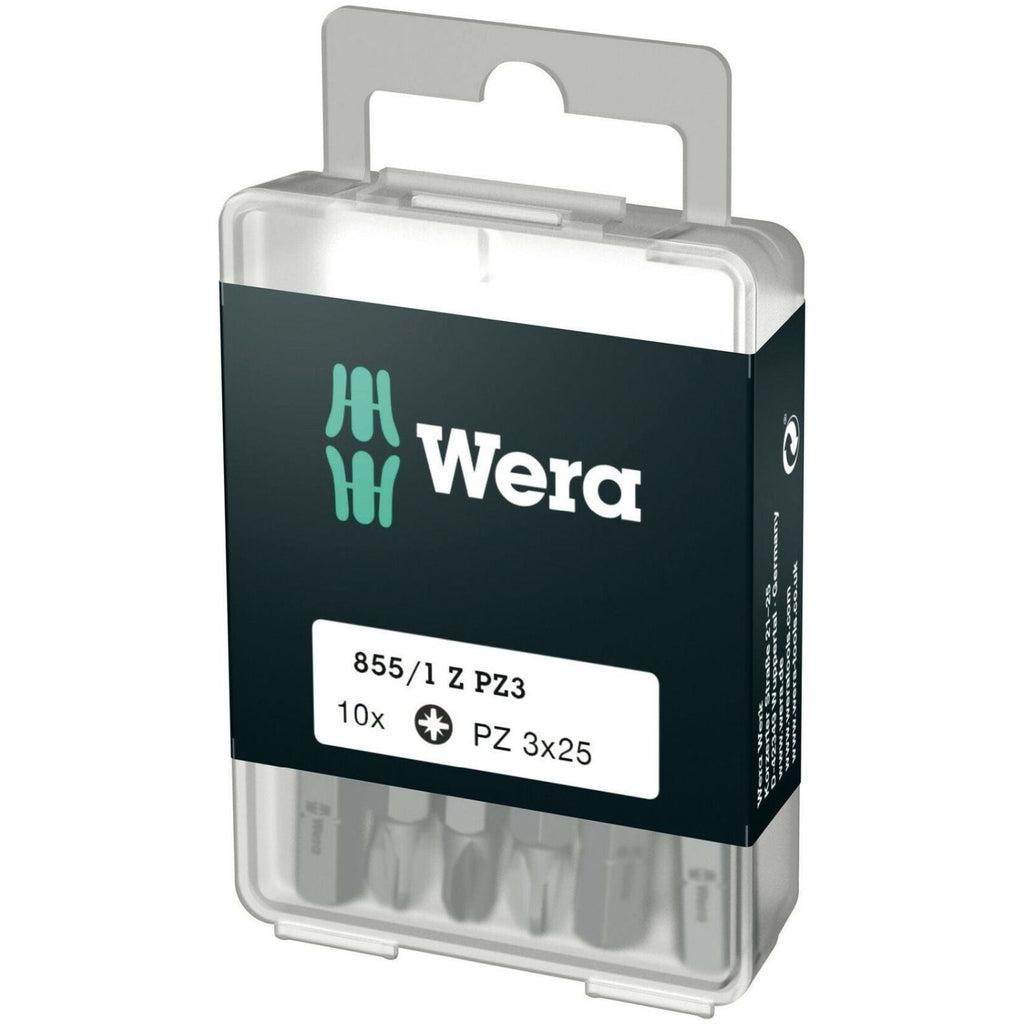 Wera 855/1 Z Diy Bit, Pz 3x25-mm., 10-Pieces