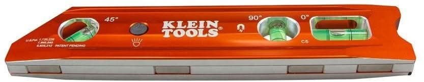 Klein 935RBLT Lighted Torpedo Billet Level, Rare Earth Magnet
