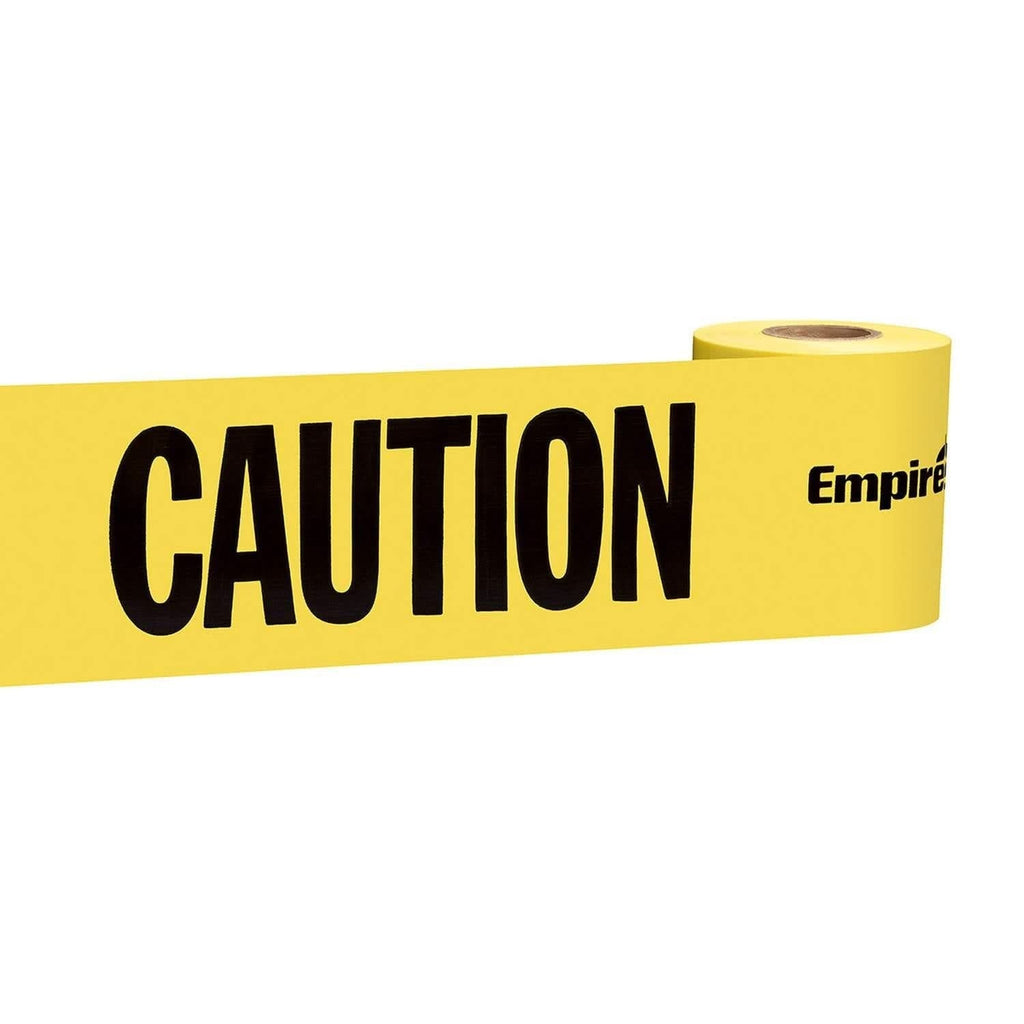 Empire 77-0201 200-Foot Yellow Barricade Tape - CAUTION/CUIDADO