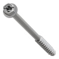 Simpson Strong-Tie TNTSS625400H Titen Turbo, 1/4-in. x 4-in. Type 316 Stainless-Steel Hex-Head Concrete and Masonry Screw, 50-Pack