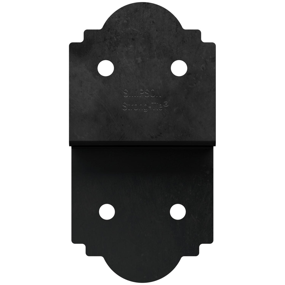 Simpson Strong-Tie APDJT1.75-6 Outdoor Accents Mission Collection 5-in. ZMAX, Black Powder-Coated Deck Joist Tie for 1-3/4-in. Wood